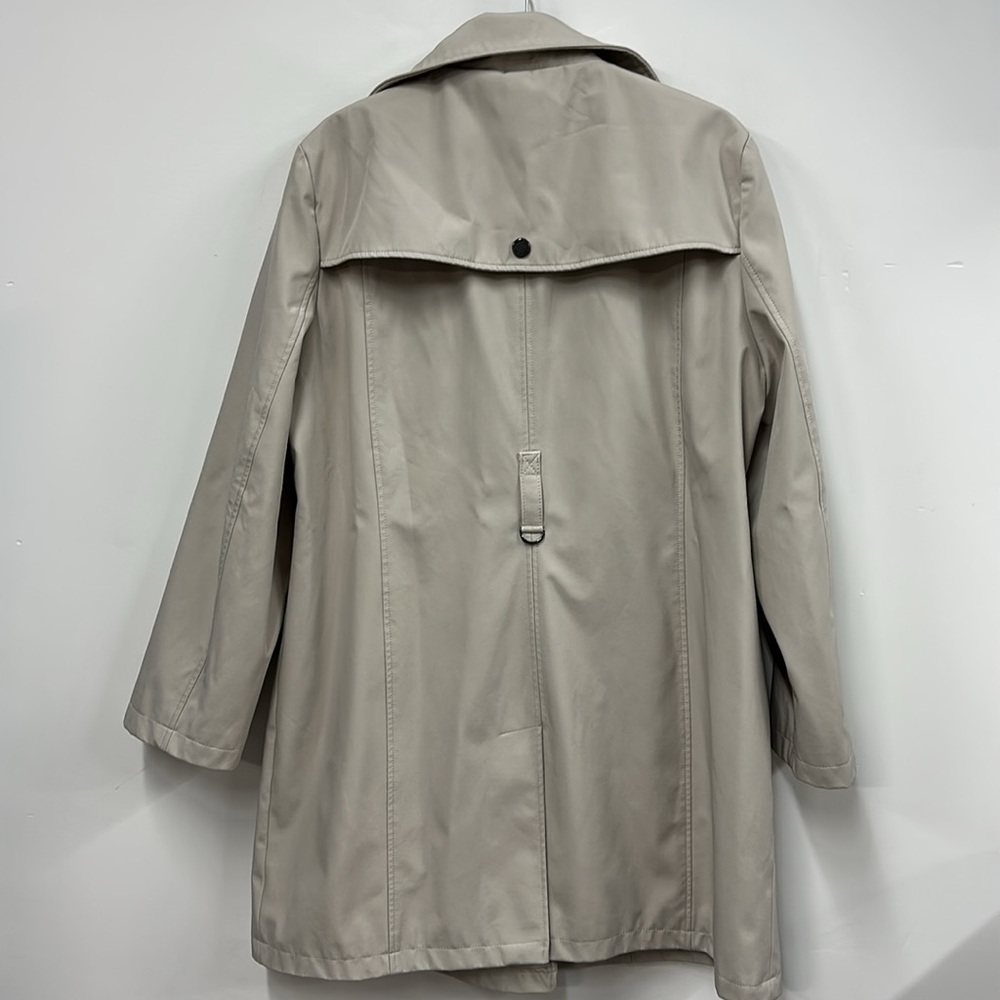 Calvin Klein Soft Shell tan Trench Coat L - Picture 6 of 6